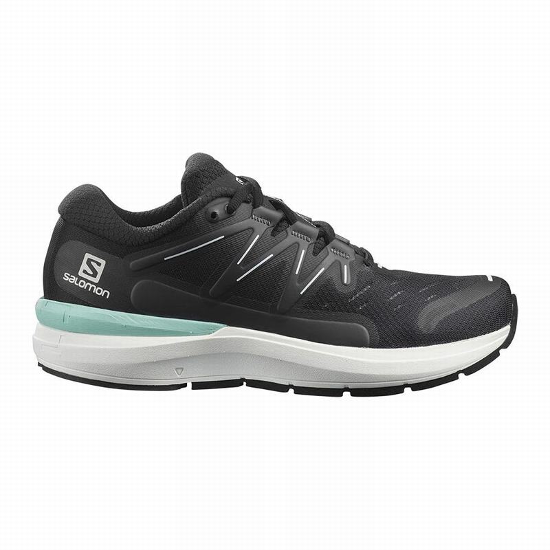 SALOMON SONIC 4 CONFIDENCE Philippines - Women's Road Running Shoes - Black/White | 487013-YPZ